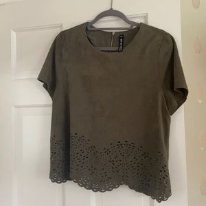 Green suede eyelid design lab top